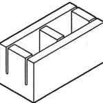 Block 8" Bond Beam with Knockouts [Drawing]