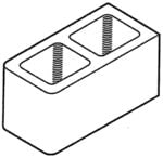 Block 8" Double Bullnose [Drawing]