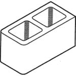 Block 8" Double Bullnose [Drawing]