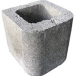 Block 8" Double Bullnose, Half Block