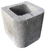 Block 8" Double Bullnose, Half Block