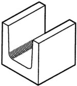 Block 8" Lintel, Half