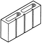 Block 4", 3-Scored, Standard [Drawing]