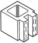 Block 8", Fluted Rake Face, Half [Drawing]