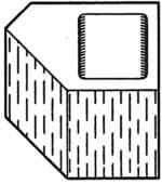 Block 8" All Rake, 45 degree Corner [Drawing]