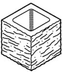 Block 8" Split Face, Half Corner [Drawing]