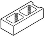 Block 6" Corner, Half-High [Drawing]