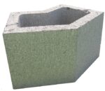 Block 8" Gutless, 45 degree Corner