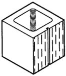 Block 8", 3-Scored Raked, Half [Drawing]