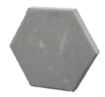 Step Stone 16" Hexagon with Bevel Edge - Gray